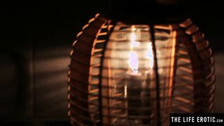 Slim & big boobed Viola Bailey masturbates in her stockings