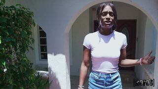 Do not steal my package, fuck my black twat instead!