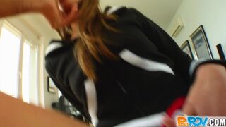 Doggystyle pov with adorable looking GF