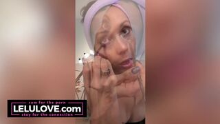 Big boobs babe gets ready & puts on makeup for Matt Mathews comedy show with glitter eyes & lipstick - Lelu Love