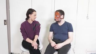 Petite booty screwed babe worships masters feet