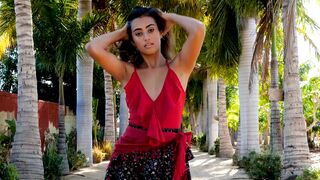 Charming Latin Katherinne Sofia posed naked & showed her satisfying body