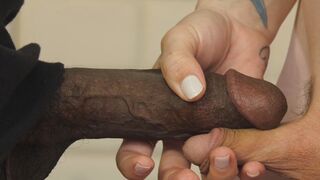 Blonde Lena Moon & her tbabe butt gets a big black dick