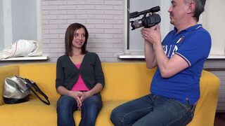 Brunette Teen Gets Ravaged At Casting