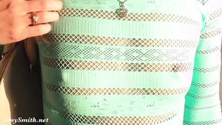 Jeny Smith's transparent dress