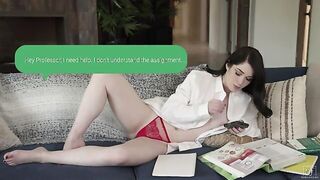 Evelyn Claire seducing handsome prof