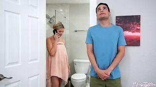 Step Mom Ellie Tay comes home from the gym & wants D