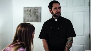 PURE TABOO Bad Eliza Eves corrupts the priests & makes him fuck her