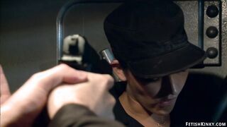 Bank robber bound & screwed