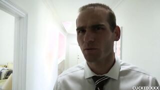 Cuckold enjoys watching his sexy housewife Chanel Preston being screwed