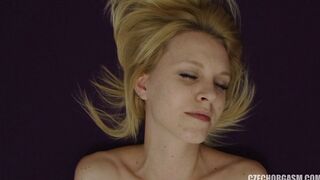 Blonde Czech Chick Plays with Snatch