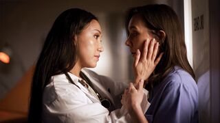 Panic nurse asked doc for the help & big ass Latin used her nurse