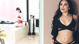 Transgender Sexy Girl Meets Gabriella Paltrova at The Spa