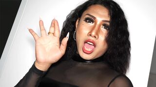 BBW ladyboy gets big ass screwed raw after he shaved her anus