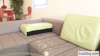 Adrian Olson switched her cuckold hubby's dick to a big black dick