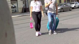 The searching ended in a great fuck for a big titted brunette