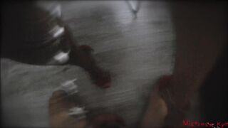 Femdom high heels footjob & shoejob (POV)