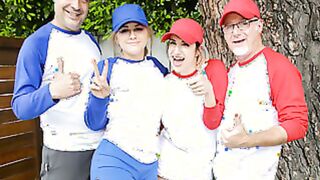 Softball Diamond step daughter Shaft Down - April Snow, Taylor Blake