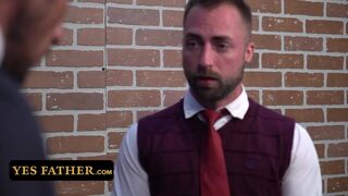 Young Boy Gets Spanked & Drilled With Glass Dildo By The Father