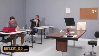 Bully Him - Nerdy Guy Gets Stuck In Detention With His Bully