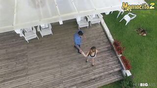 Wild Colombian Fuck Indoors & Outdoor Threeway At The Lake House