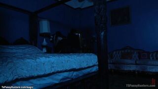 Transgender fucking babe in her ex bfs bed