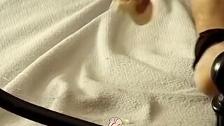 Bound BDSM twinks Evan Heinze & Ian Madrox tickled in bed