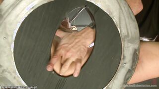 Bound blonde rough whipped & fucked