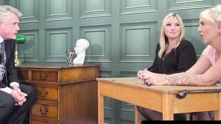 Stepmommy Charlie Rae & Gigi Patsy suck principals prick in threesome