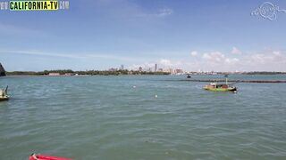 lesbos venture naked into paradisiacal places in Brazil