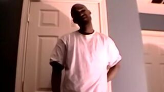 Charming black amateur blasting out a huge wave of spunk