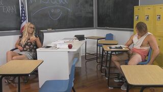 Charlie Patterson is banging his t-girl prof Kayleigh Coxx