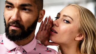 Petite blonde teen seduces & gets railed by ex gfs huge black dick step dad