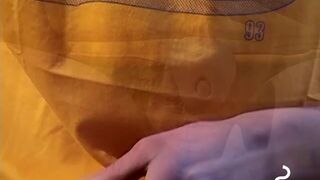 Stone having a blast puffing away with his thick prick