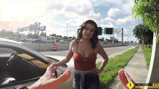 Roadside XXX - Booty fuckdoll stranded & ravaged roadside