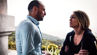 Helpless petite blonde MILF gets pounded by a cunning mature stud