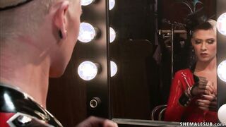 Cabaret Transgender dancer anal fucks man