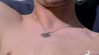 Bleu jacking his huge dick hard & hes smoking it up