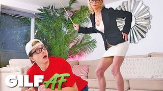 Schoolgirl Gets  Disciplined by old woman