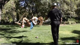 Babe banged in different public places