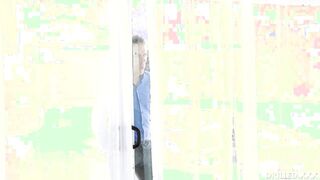 Mesmerizing brunette Jaye Summers butt screwed balls deep