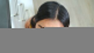 18yo asian hottie sucks her rommies huge dick & is ravaged