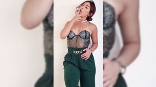 #redhead #corset #sparkling