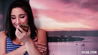 SISTERTRICK Abella Danger treating foster step sibling to threesome with Sara Luuv