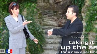 Mature Sophie Pasteur is banged up the booty by the landlord