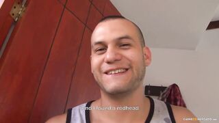 Oil On Redhead Latin Yuly Perdomo Before Banged Hard By