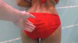 Amateur teen couple with big ass Thai GF having fun in the jacuzzi