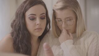 PURE TABOO Virgin dorm babe does it with her slutty BESTFRIEND & stepbrother