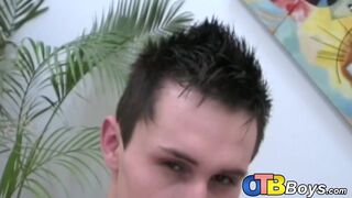 Ass fucking leads to big cumshot with two Latino twinks