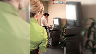 Is this your snatch in the copy machine?! - Luna Azul